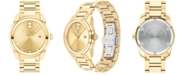 Movado Men's Swiss Bold Verso Gold Ion-Plated Steel Bracelet Watch 42mm